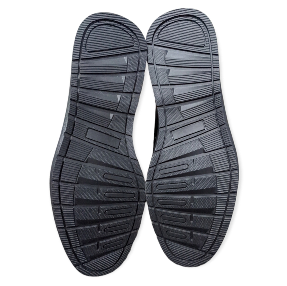 Black Faux Leather Wingtips - Picture 3 of 5